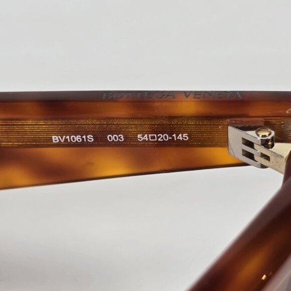 NWT BOTTEGA VENETA HAVANA-HAVANA BROWN SUNGLASSES JAPAN 🇯🇵 Made BV1061S UNISEX - Picture 9 of 16